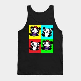 pop Art Panda Gothic Emo by LowEndGraphics Tank Top